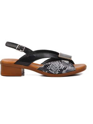 Venüs 24026020Y Siyah  Kadın Sandalet