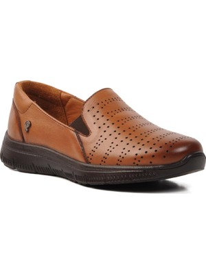 Voyager 9488 Taba  Deri Kadın Günlük Ayakkabı