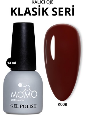 Momo Professional Kalıcı Oje K008 Şarap Bordo , 14ML