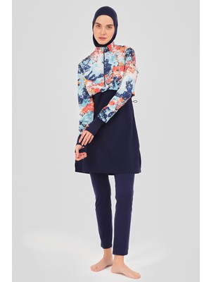 Alfasa Parmak Geçirmeli Crop Tesettür Mayo