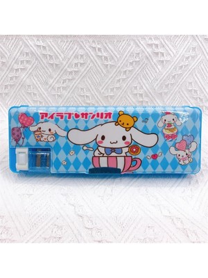 Bifeng Shop Cinnamoroll Tarzı Sanrio Melody Hello Kitty Çift Taraflı Kalem Kutusu Kırtasiye Kutusu Çok Fonksiyonlu Kalem Kutusu Kalemtıraş Okul Malzemeleri (Yurt Dışından)