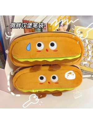 Bifeng Shop No.2 Tarzı Hamburger Kalem Kutusu Kore Sevimli Karikatür Öğrenci Kırtasiye Taşınabilir Kozmetik Çantası Saklama Çantası Kawaii Kalem Kutusu Okula Dönüş (Yurt Dışından)