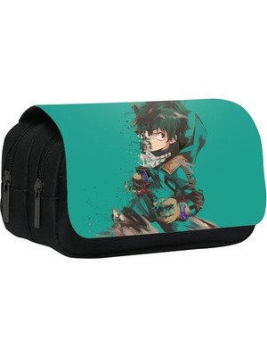 Bifeng Shop No.16 Stili My Hero Academia Anime Kalem Kutuları Yüksek Kapasiteli Kalem Çantaları Karikatür Baskı Midoriya Izuku Kalem Çantası Sevimli Öğrenci Kırtasiye (Yurt Dışından)