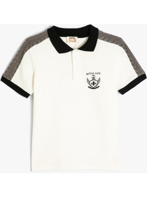 Koton Polo T-Shirt Kısa Kollu Düğme Detaylı Pamuklu