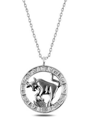Serra Jewels ​Gümüş Boğa Burcu Kolye