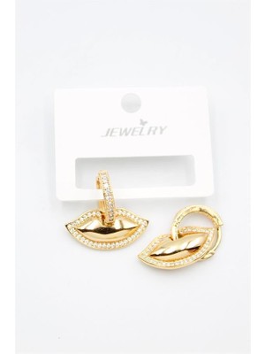 Öfi Dudak Küpe - Altın