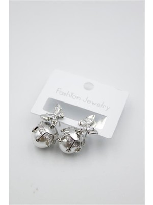 Öfi Inci Kelebek Küpe - Gümüş