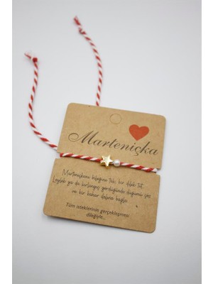 Öfi Yıldız Marteniçka Bileklik - Kırmızı