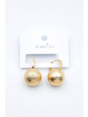 Öfi Top Küpe - Altın