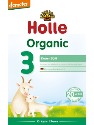 Holle Organik Keçi Sütü Devam Formülü 3 400 gr