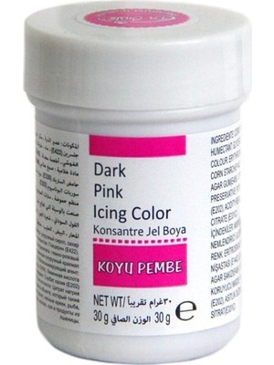 Dr. Gusto Koyu Pembe Jel Gıda Boyası 30 gr