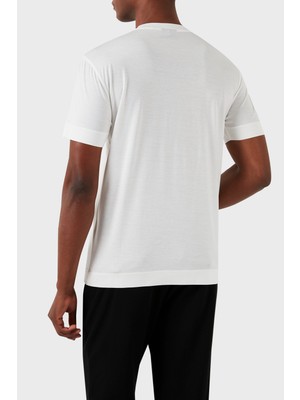 Emporio Armani Baskılı Slim Fit Bisiklet Yaka T Shirt Erkek T Shirt 8N1TF6 1juvz 0101