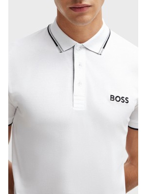 Boss Pamuklu Regular Fit Düğmeli Polo Yaka T Shirt Erkek Polo Yaka T Shirt 50469102 100