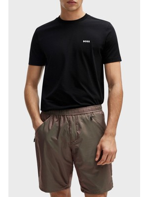 Boss Streç Pamuklu Bisiklet Yaka Regular Fit T Shirt Erkek T Shirt 50506373 001