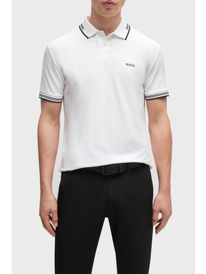 Boss Streç Pamuklu Slim Fit Polo Yaka T Shirt Erkek Polo Yaka T Shirt 50506193 100