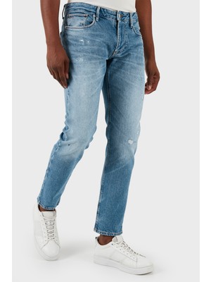 Emporio Armani J06 Düşük Bel Slim Fit Jeans Erkek Kot Pantolon 3D1J06 1D06Z 0943