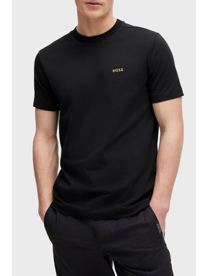 Boss Streç Pamuklu Bisiklet Yaka Regular Fit T Shirt Erkek T Shirt 50506373 002
