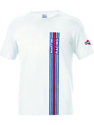 Sparco Martini Racing Bıg Strıpes T-Shirt Beyaz Xxl Beden