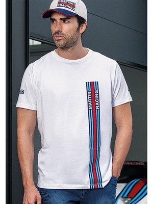 Sparco Martini Racing Bıg Strıpes T-Shirt Beyaz Xxl Beden