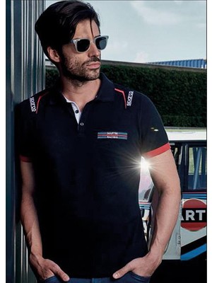 Sparco Martini Racing Polo Embroıderıes Siyah T-Shirt L Beden