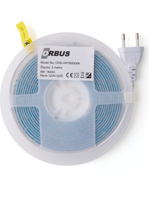 Orbus Hortum Şerit LED - Gün Işığı - 5 M  - 40 Watt