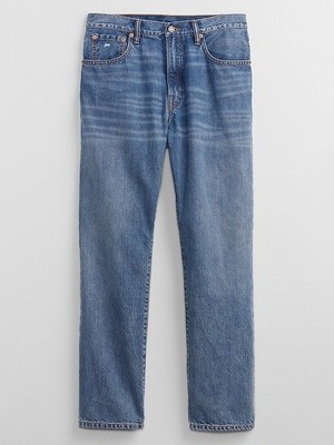 Gap Erkek Mavi Geri Dönüştürülmüş Içerikli Washwell™ Original Straight Jean