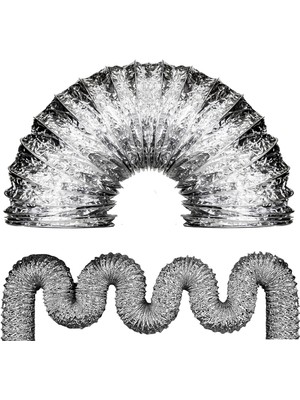 Alet Çantam Telli Aspiratör Borusu Davlumbaz Baca Havalandırma Helezon 10MT