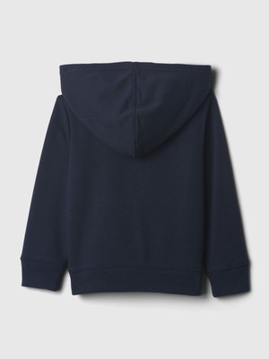 Gap Kız Bebek Lacivert Gap Logo Fermuarlı Fransız Havlu Kumaş Sweatshirt