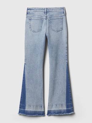 Gap Kız Çocuk Mavi High Rise '70S Flare Jean Pantolon