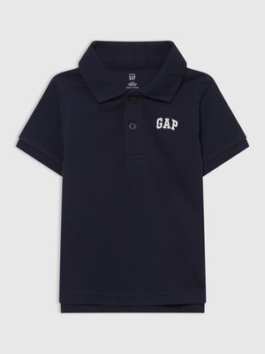 Gap Erkek Bebek Lacivert Polo Yaka T-Shirt Kısa Kol Pamuk Konforlu Tasarım