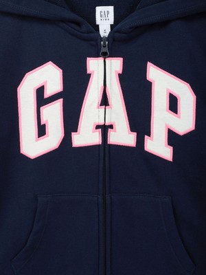 Gap Kız Çocuk Lacivert Gap Logo Fransız Havlu Kumaş Sweatshirt