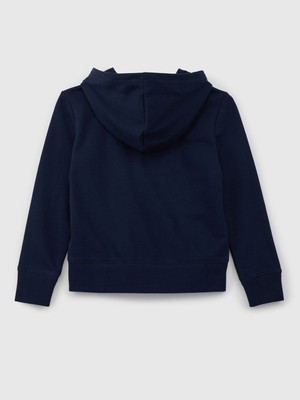 Gap Kız Çocuk Lacivert Gap Logo Fransız Havlu Kumaş Sweatshirt