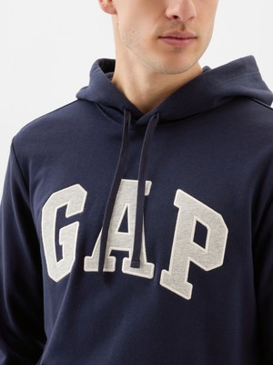 Gap Erkek Lacivert Gap Logo Fransız Havlu Kumaş Sweatshirt