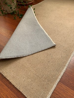 Culla Home Alaçatı Jut Kilim Doğal Çift Taraflı