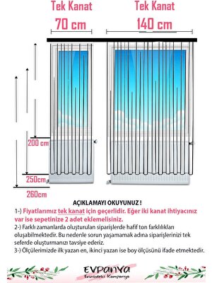 Rual Kids Çocuk&bebek Odası Perde 3 Boyutlu Beyaz Ayda Oturan Prenses Desenli Beyaz