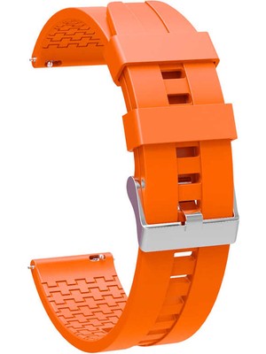 Pilanix Fossil Gen 5e FTW4055 Için 22 mm Standart Model 7 Kademeli Ayarlanabilir Renkli Silikon Kayış-Kordon Krd-23