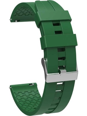 Pilanix Fossil Gen 5 FTW4024 Için 22 mm Standart Model 7 Kademeli Ayarlanabilir Renkli Silikon Kayış-Kordon Krd-23
