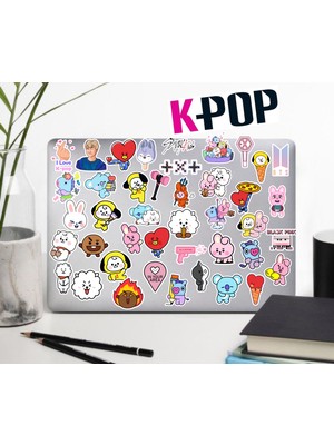 Hediyene Bak K-Pop Defter Suluk Laptop Notebook Tablet Telefon Kılıf Sticker Seti