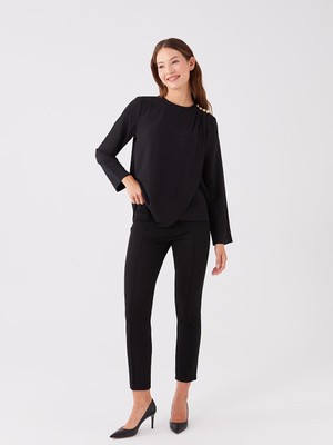 LC Waikiki Basic Kadın Dar Fit Düz Pantolon