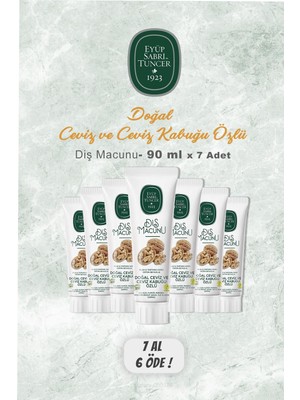 Eyüp Sabri Tuncer 7 Al 6 Öde Eyüp Sabri Tuncer Diş Macunu Ceviz Özlü 90 Ml