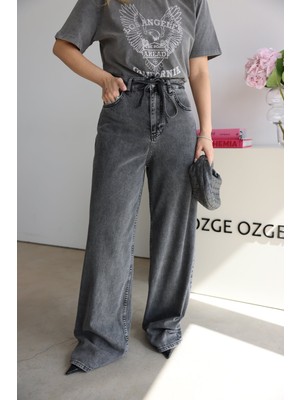 Özge Özgenç Bel Bağcıklı Baggy Jean