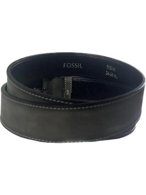 Fossil Gri Hakiki Deri Spor Erkek Kemeri 4cm