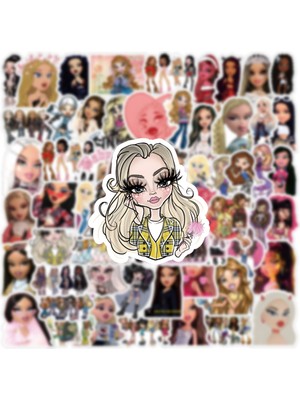 Hediyene Bak Bratz Girl Defter Suluk Laptop Notebook Tablet Telefon Kılıf Sticker Seti