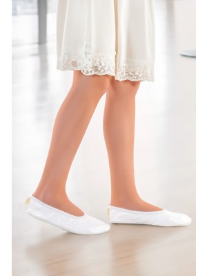 Kiko Kids Prom Kız Çocuk Pisi Pisi Balo Dans Ayakkabısı Lastikli Düz Taban Tekstil Malzemeden