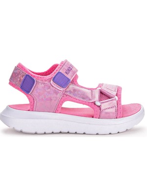 Kiko Kids Minuf Hologram Cırtlı Kız Çocuk Sandalet Ayakkabı
