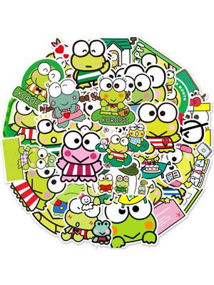 Hediyene Bak Keroppi Defter Suluk Laptop Notebook Tablet Telefon Kılıf Sticker Seti