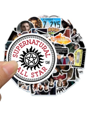 Hediyene Bak Supernatural Dizisi 2.seri Laptop Notebook Tablet Sticker Seti