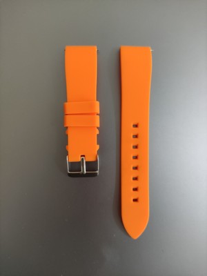 FirstModel 20 mm Universal Premium Silikon Kordon Kavisli Akıllı Pim Turuncu