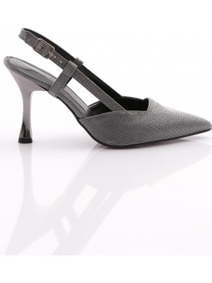 Dgn 1011 Kadin Arkadan Bağlamali Topuklu Ayakkabi