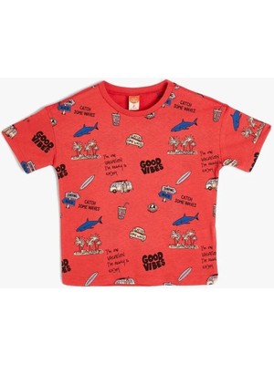 Koton Erkek Çocuk T-Shirt Kırmızı 4SMB10134TK